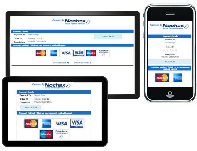 accept card payments from any device with nochex